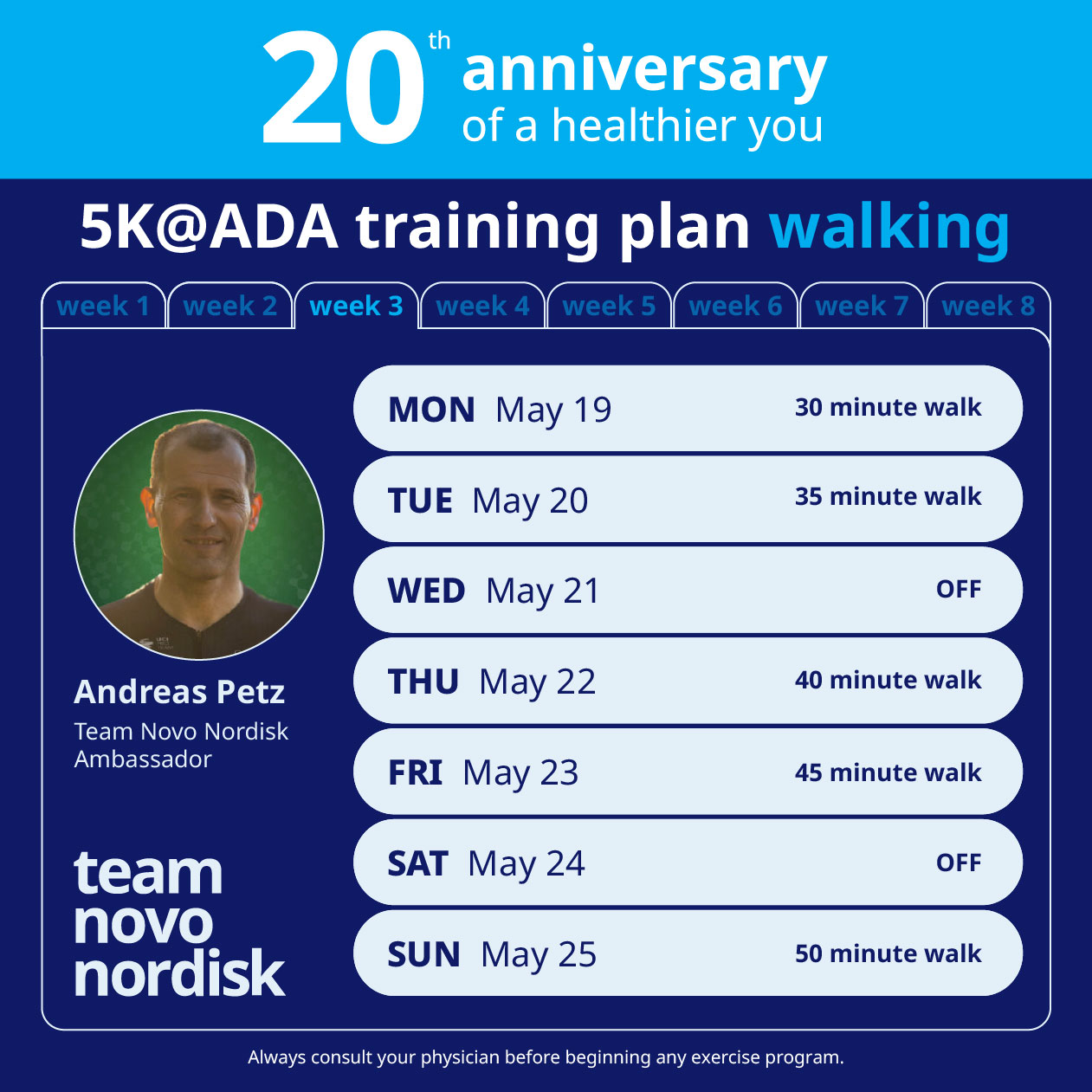 5K Training Plans Week 3 Walk