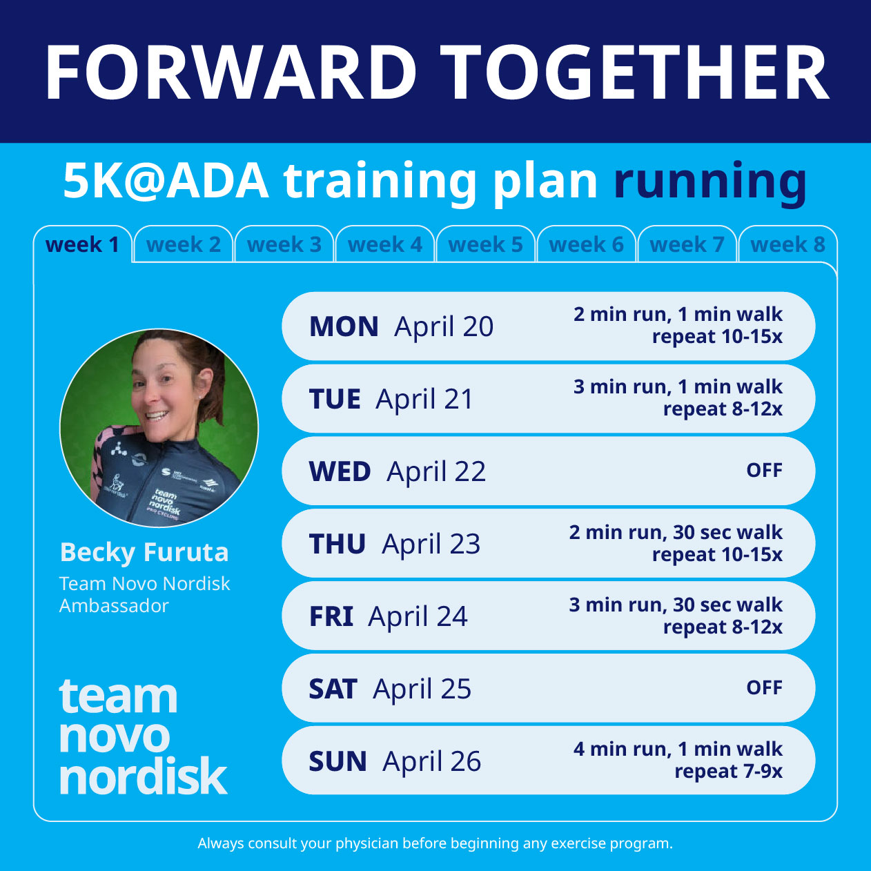5K Training Plans Week 1 Run