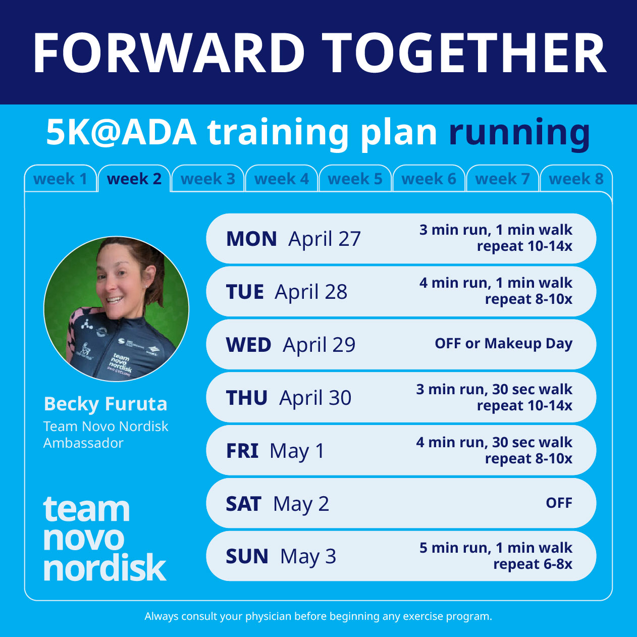 5K Training Plans Week 2 Run